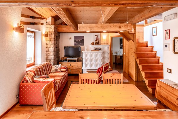 Der Wohnraum Ferienwohnung Brigadoi