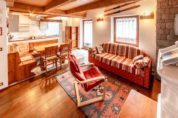 Der Wohnraum Ferienwohnung Brigadoi