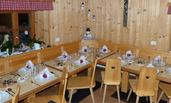 The restaurant Val Martello / Martelltal Lyfi Alm
