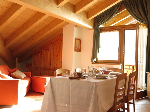 La zona giorno Baita al Pian - Residence