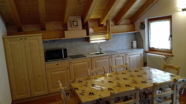 La zona giorno Chalet Volpi - Appartamenti