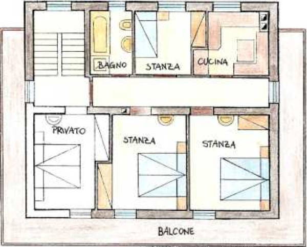 The floor plan Apartments Ciasa Sërac
