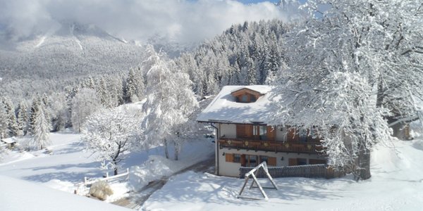Foto invernale di presentazione Agritur Dalaip dei Pape