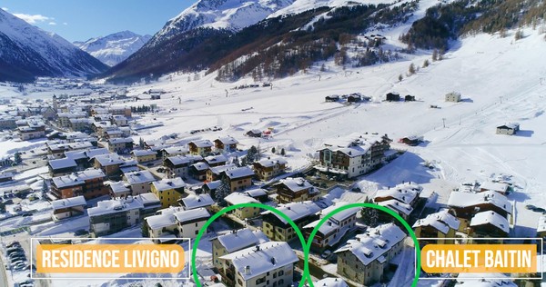 La posizione Appartamenti Chalet Baitin Livigno