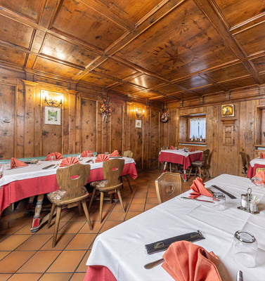 The restaurant Val Canali (Primiero) Baita La Ritonda