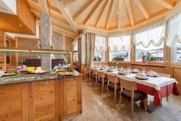 Il ristorante Andalo Cristallo