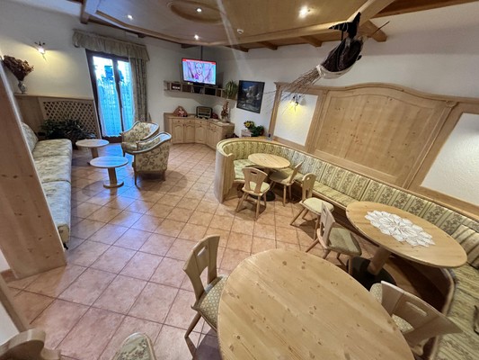 La zona giorno Residence Cima Tosa