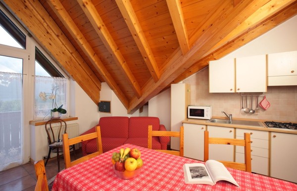 La zona giorno Residence Al Caminetto