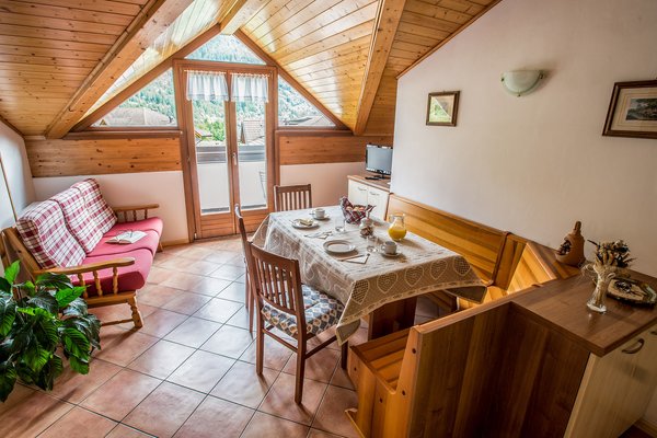 La zona giorno Residence Betulla