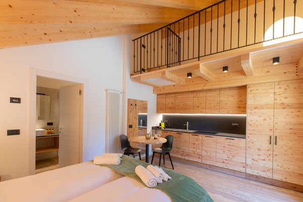 Foto der Küche Brenta Rosso - Charme Apartments