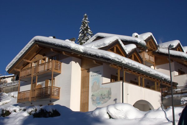 Foto invernale di presentazione Appartamenti Rì de la Clama