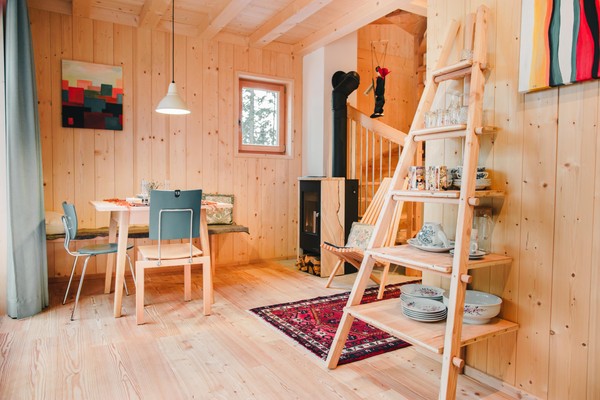 The living area Forest Chalet Holidays FELIZITAS