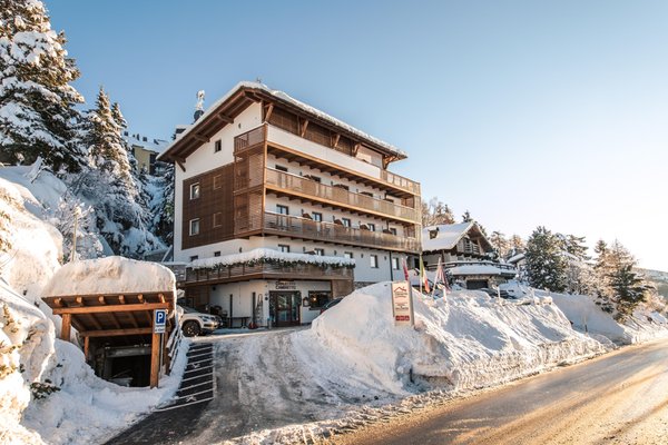 Foto invernale di presentazione Hotel Chalet Caminetto