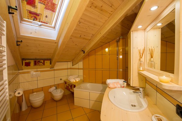 Foto del bagno B&B + Appartamenti Chalet La Rugiada