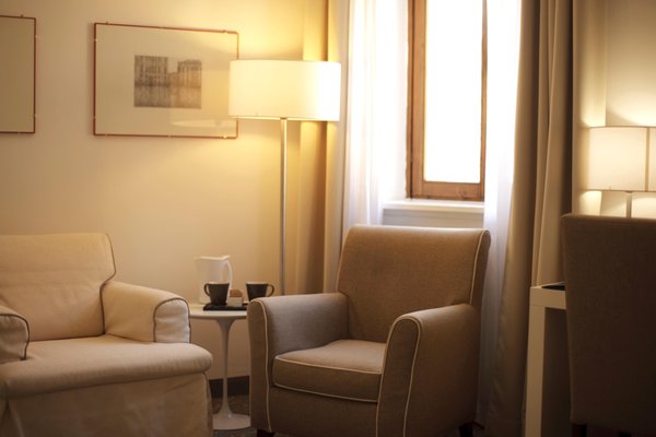 La zona giorno Hotel Accademia