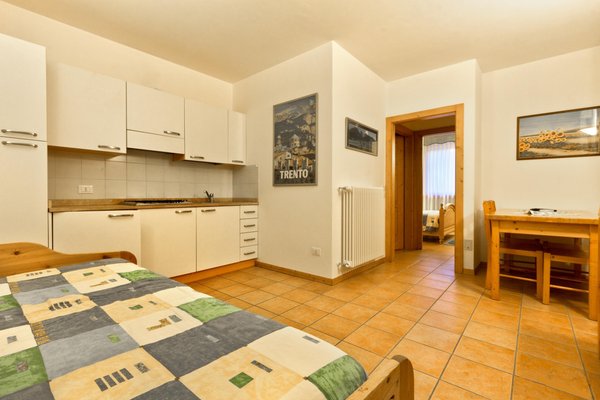 La zona giorno Appartamenti in agriturismo Prà Sec'