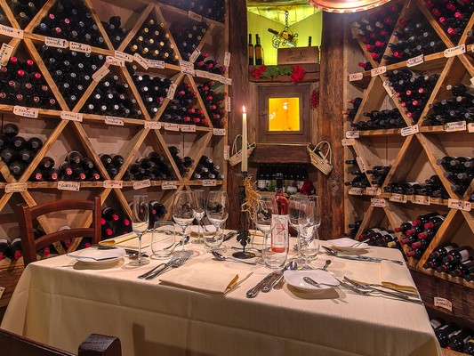 The restaurant Baselga di Piné Ca' dei Boci
