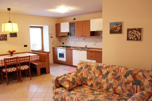 La zona giorno Casa Genziana - Appartamenti 3 genziane