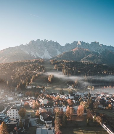 Innichen typische Aufnahme des Gebiets