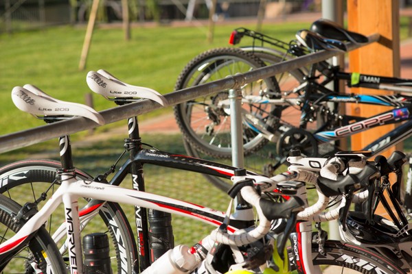 The car park Bike Break Bicigrill Faedo