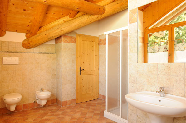 Foto del bagno Appartamenti in agriturismo Maso Tesadri