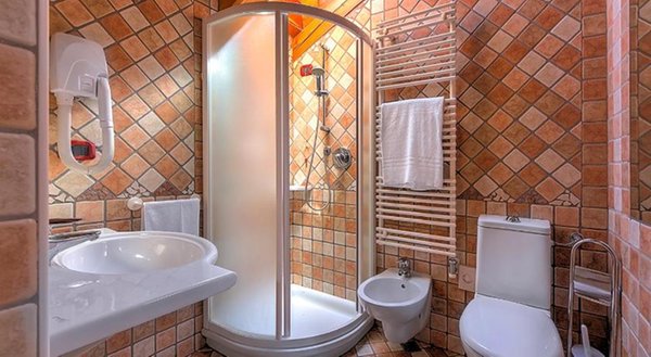 Foto del bagno Hotel Dal Bracconiere