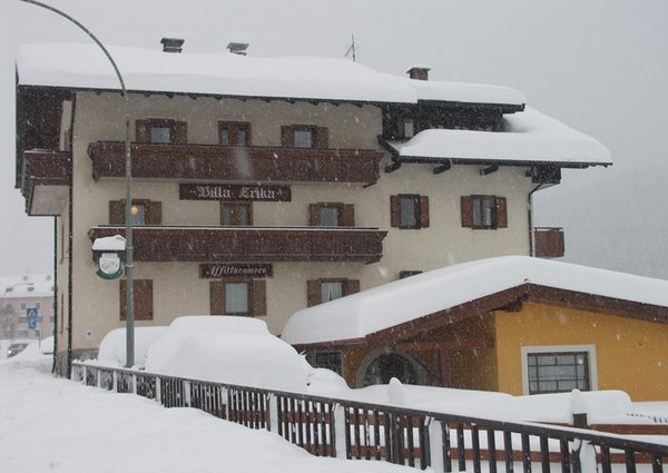 Foto esterno in inverno Villa Erika