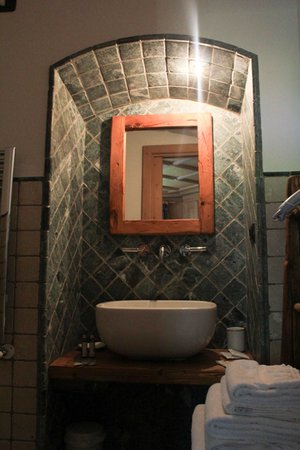 Foto del bagno Camere in agriturismo Voltan Haus