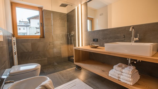 Foto del bagno Appartamenti Ansitz Röfen