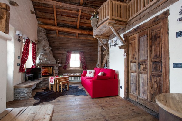 The living area Chalet Charm