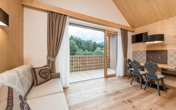 The living area Chalets Niederthalerhof