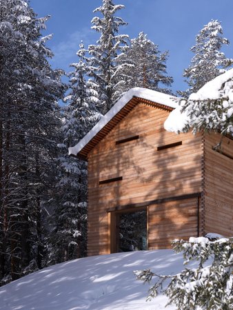 Foto Außenansicht im Winter Mountain Lodge Tamersc