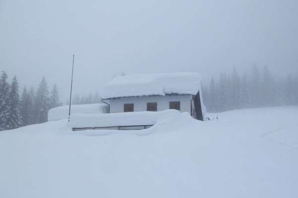 Winter presentation photo Mountain hut Italo Lunelli