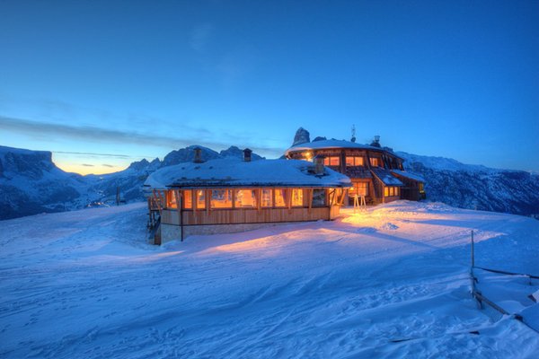 Foto esterno in inverno Piz Arlara - Ristorante Alpino