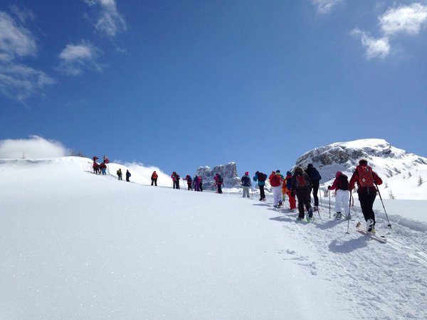 Foto invernale di presentazione Orizzonti Montani - Mountaineering and Skiing
