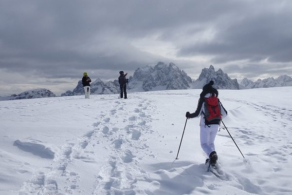 Foto invernale di presentazione Guide Dolomiti