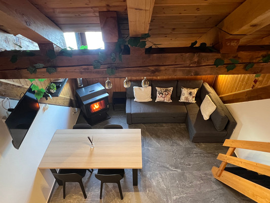 La zona giorno Chalet Snow Apartment