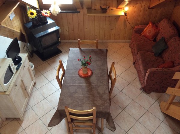 La zona giorno wooden attic Titti - Appartamento
