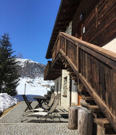 Foto esterno in inverno Chalet Sonne