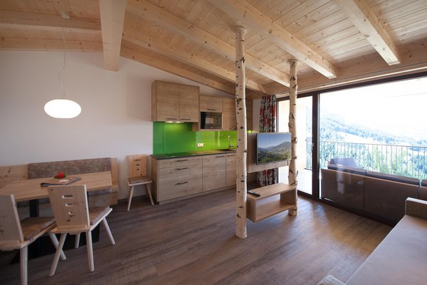 La zona giorno Bacher'stay - Residence 4 stelle