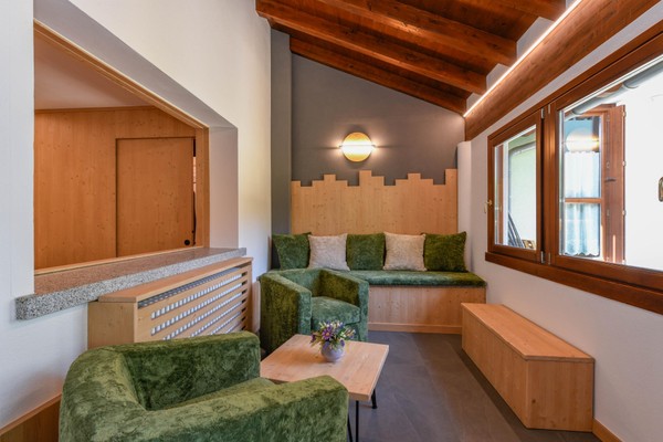 Il salotto Residence La Rosa delle Dolomiti
