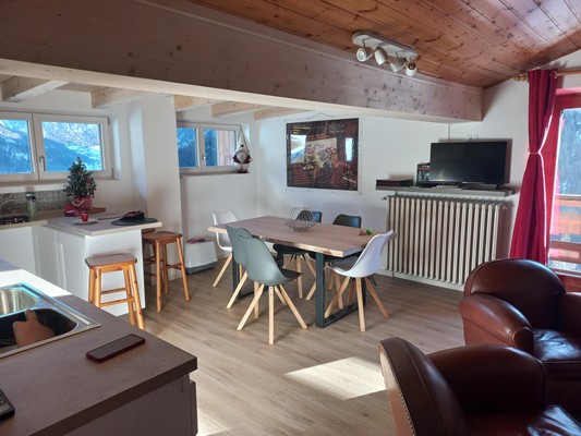 La zona giorno Appartamento Chalet Relax