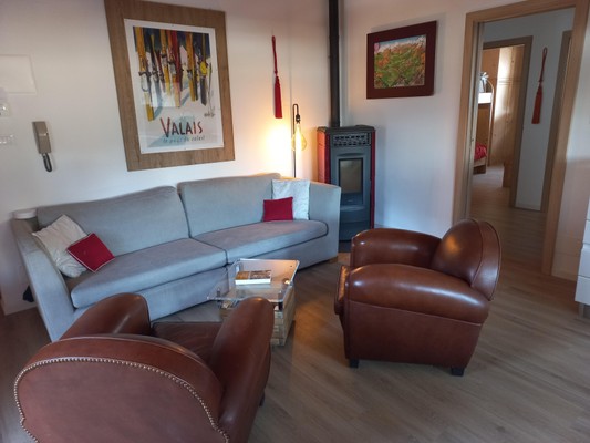 La zona giorno Appartamento Chalet Relax