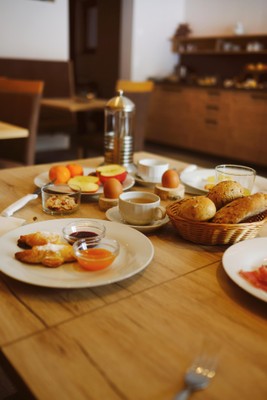 Das Frühstück Ferienwohnungen auf dem Bauernhof Unterlutaschghof