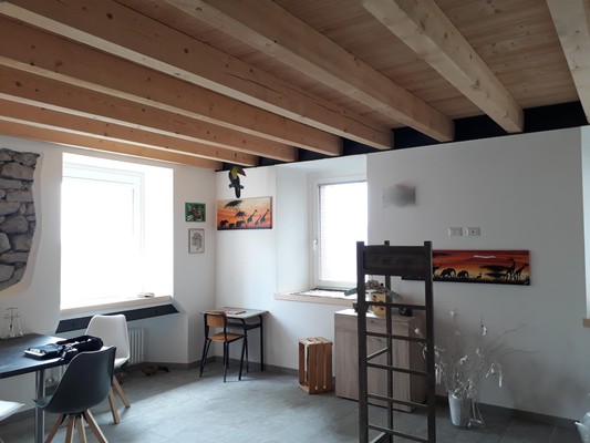 Der Wohnraum B&B + Ferienwohnungen Vecchiascuola