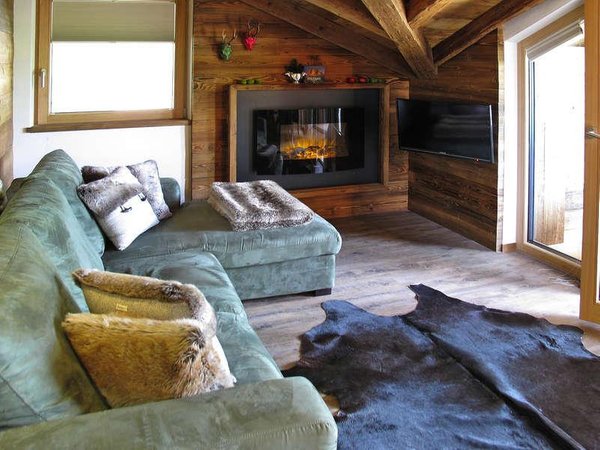 La zona giorno Appartamenti Chalet La Tradiziun