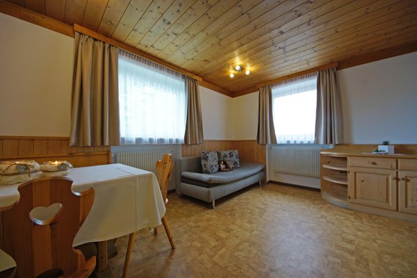 La zona giorno Residence Piz da Cir