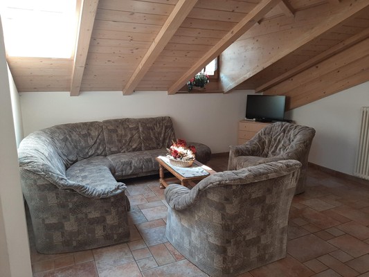 La zona giorno B&B Mia Val - Suite & Apartments