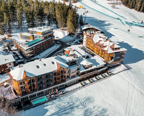 Foto invernale di presentazione Hotel Excelsior Dolomites Life Resort