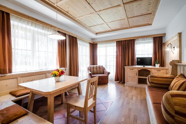 The living area Hotel Mareo Dolomites